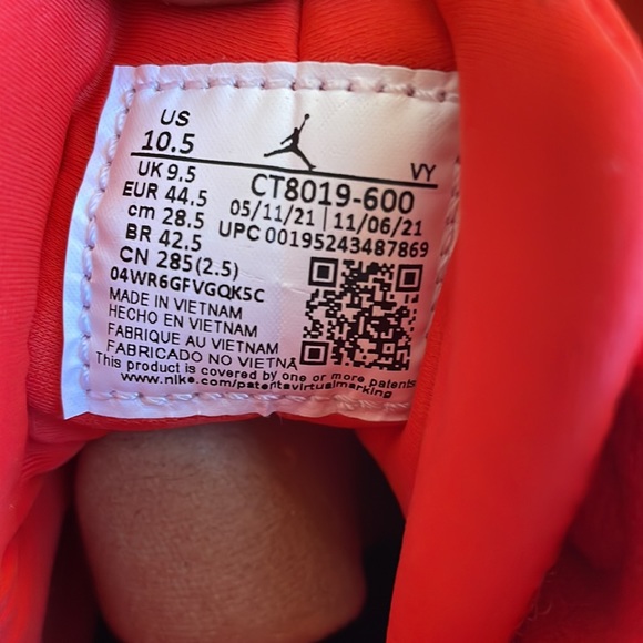 Air Jordan Retro 9 Chile Red size 10.5 - Picture 5 of 7